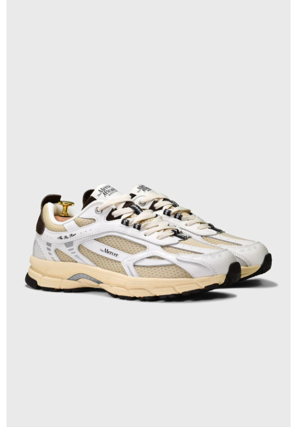 MERCER BRAND RE-RUN VINTAGE WHITE BROWN