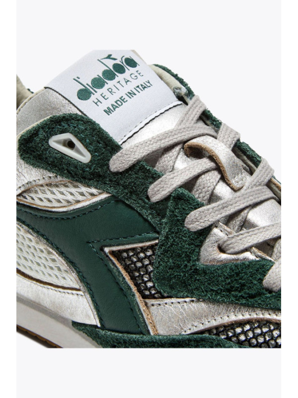 DIADORA HERITAGE EQUIPE REVENGE ITALIA USED GREEN TREKING DIADORA HERITAGE EQUIPE REVENGE ITALIA USED GREEN TREKING