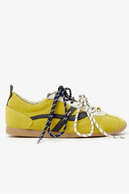 POMPEII GEMINI SUEDE YELLOW ANTHRACITE