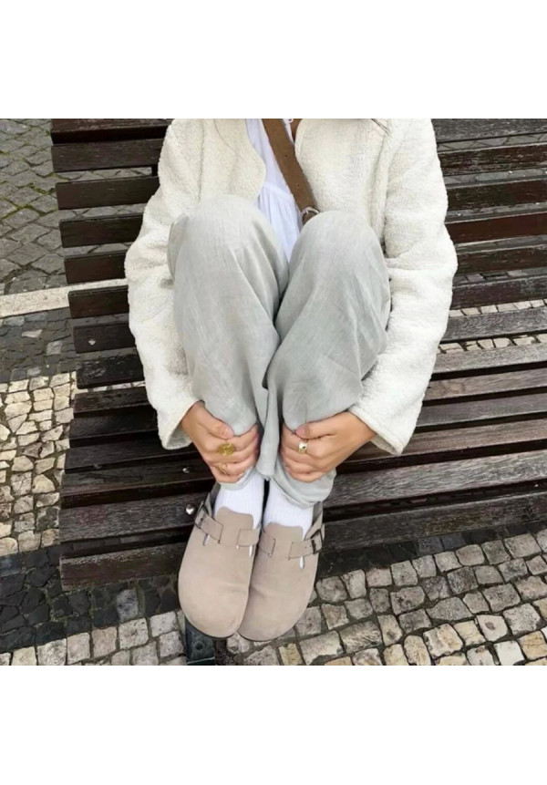 GENUINS RIVA VELOUR TAUPE