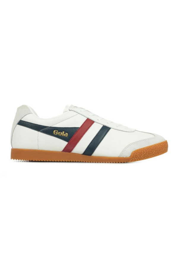 GOLA HARRIER LEATHER WHITE/NAVY/RED