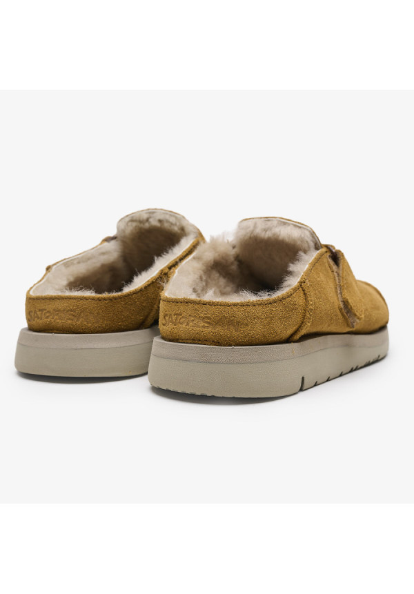 SATORISAN UWABAKI CLOG SUEDE MID BROWN