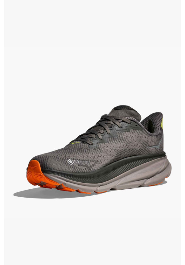 HOKA CLIFTON 9 GTX ASPHALT GREY GRAVEL