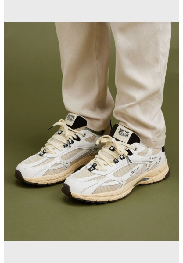 MERCER BRAND RE-RUN VINTAGE WHITE BROWN