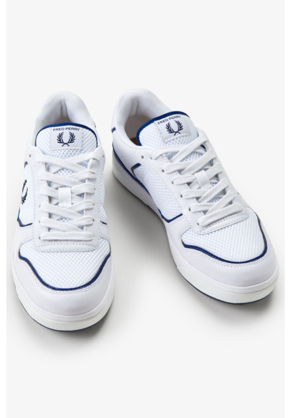 FRED PERRY B300 WHITE -NAVY
