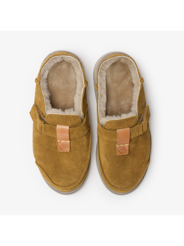 SATORISAN UWABAKI CLOG SUEDE MID BROWN