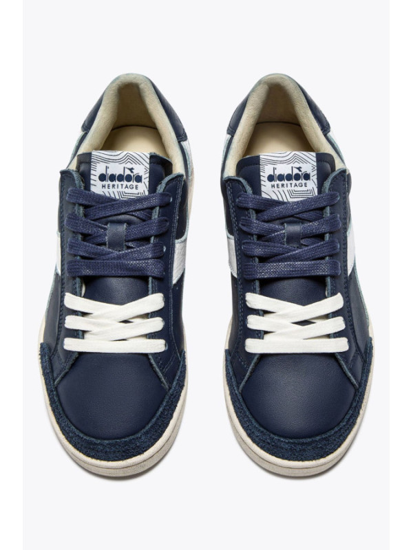 DIADORA HERITAGE PRESTIGE USED BLUE CASPIAN SEA DIADORA HERITAGE PRESTIGE USED BLUE CASPIAN SEA