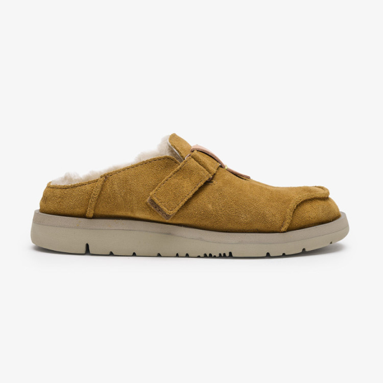 SATORISAN UWABAKI CLOG SUEDE MID BROWN