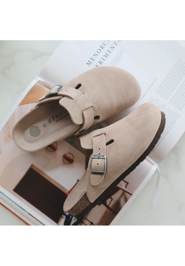 GENUINS RIVA VELOUR TAUPE