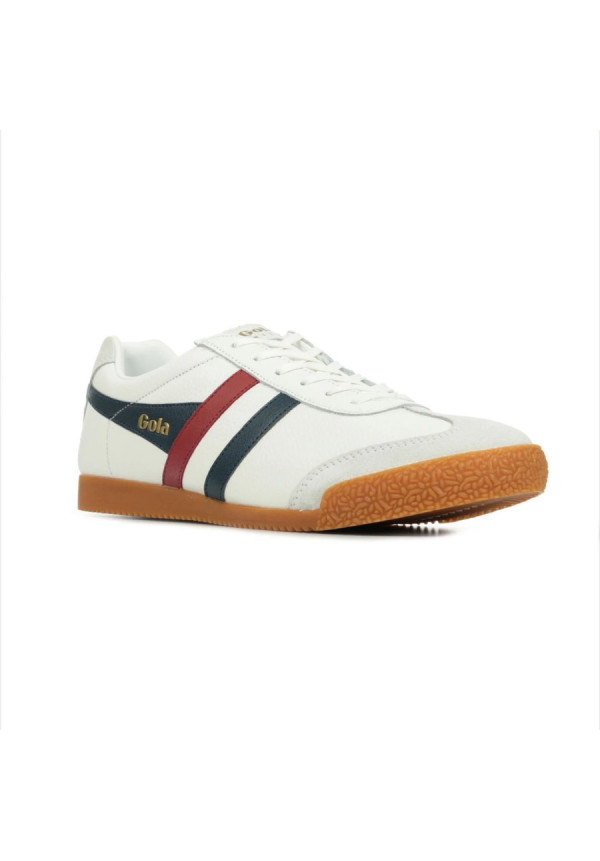 GOLA HARRIER LEATHER WHITE/NAVY/RED