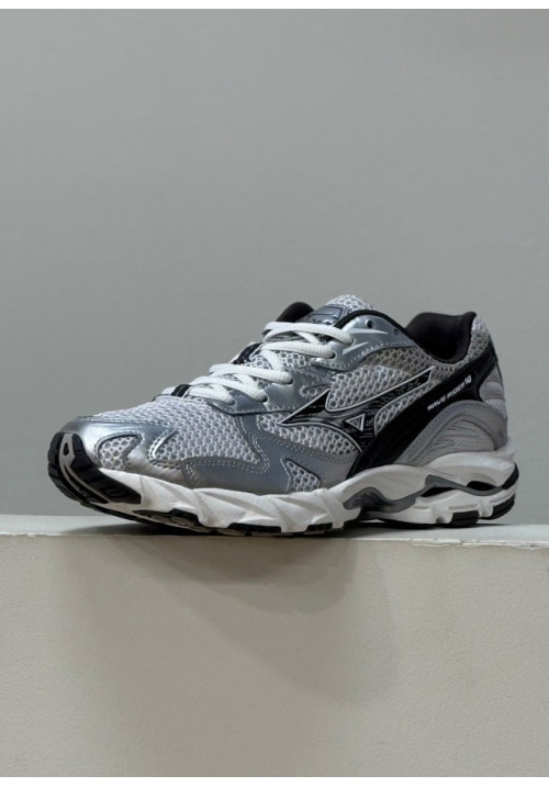 MIZUNO WAVE RIDER 10 CLOUDSCAPE BLACK SAND HARBOR MIST