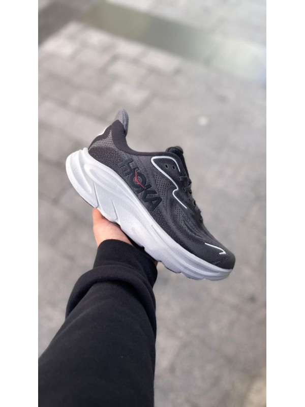 HOKA CLIFTON 10 CARBON BLACK SATELLITE GREY