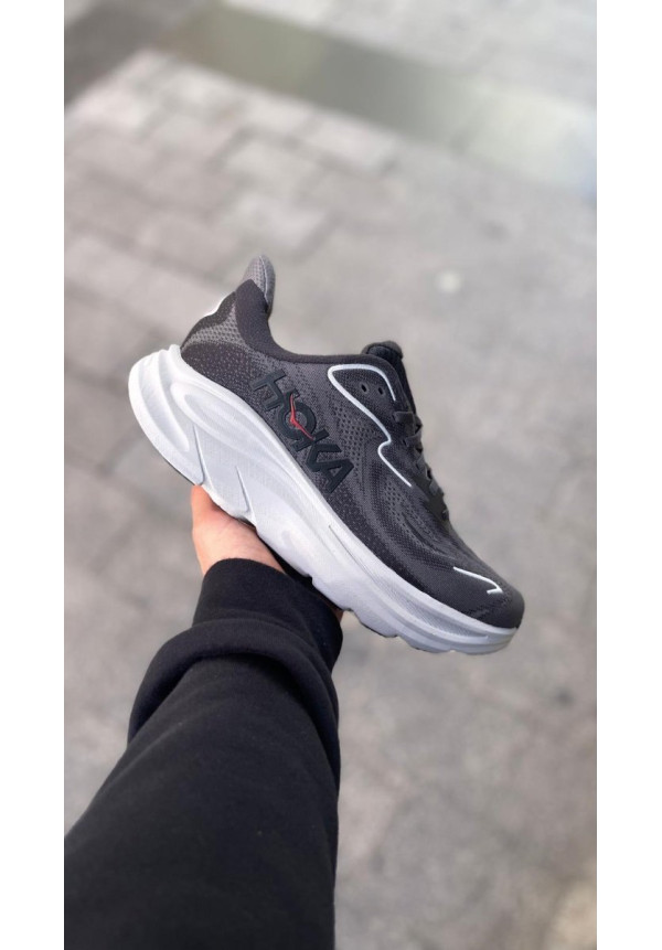 HOKA CLIFTON 10 CARBON BLACK SATELLITE GREY