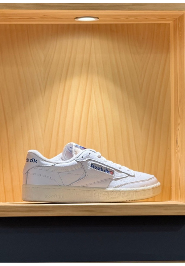 REEBOK CLUB C 85 VINTAGE WHITE CHALK VECTOR BLUE