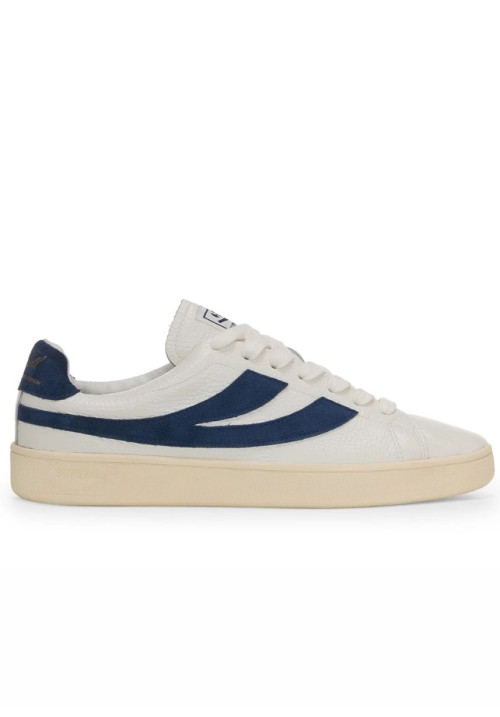 SUPERGA LENDL WHITE AVORIO NAVY OFF YELLOW