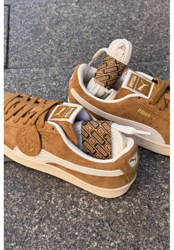 PUMA SUEDE CHARLES F.STEAD V HONEY BUTTER PUMA WHITE