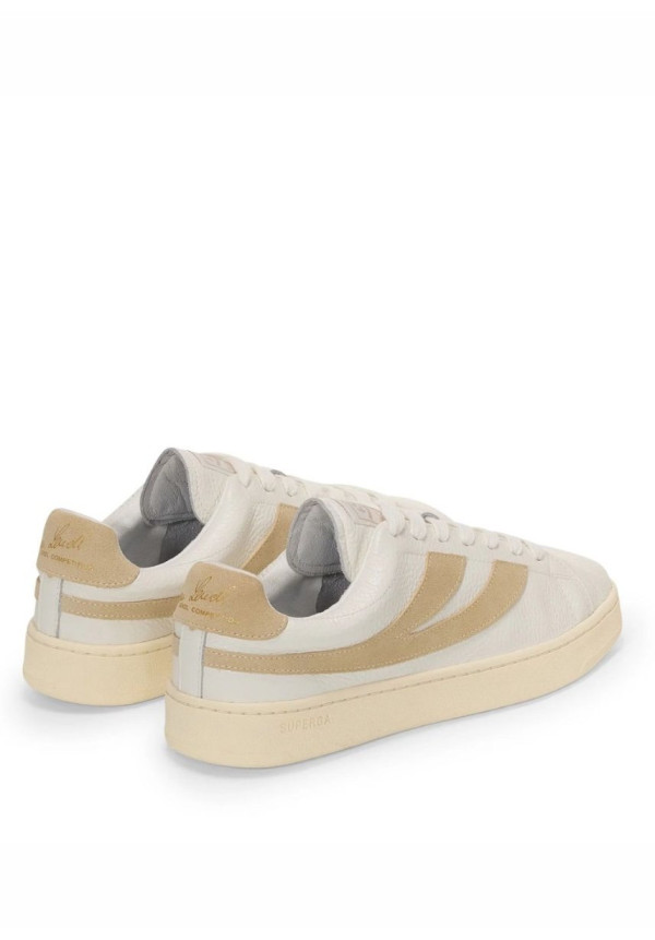 SUPERGA LENDL WHITE AVORIO LT BEIGE OFF YELLOW 
