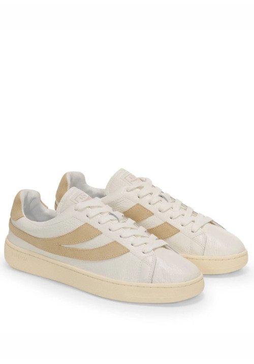 SUPERGA LENDL WHITE AVORIO LT BEIGE OFF YELLOW 