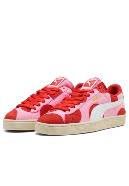 PUMA SUEDE AOP PINK LILAC PUMA RED