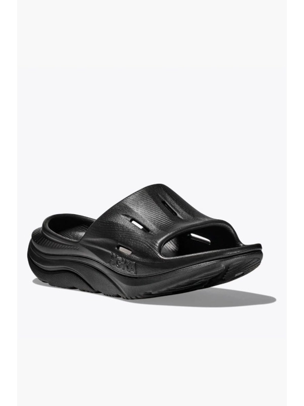 HOKA ORA RECOVERY SLIDE 3 BLACK BLACK