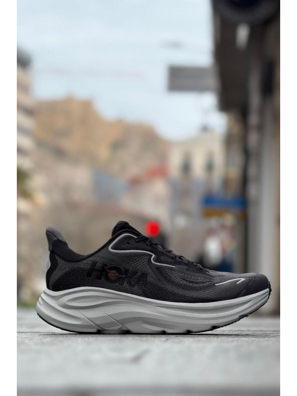 HOKA CLIFTON 10 CARBON BLACK SATELLITE GREY
