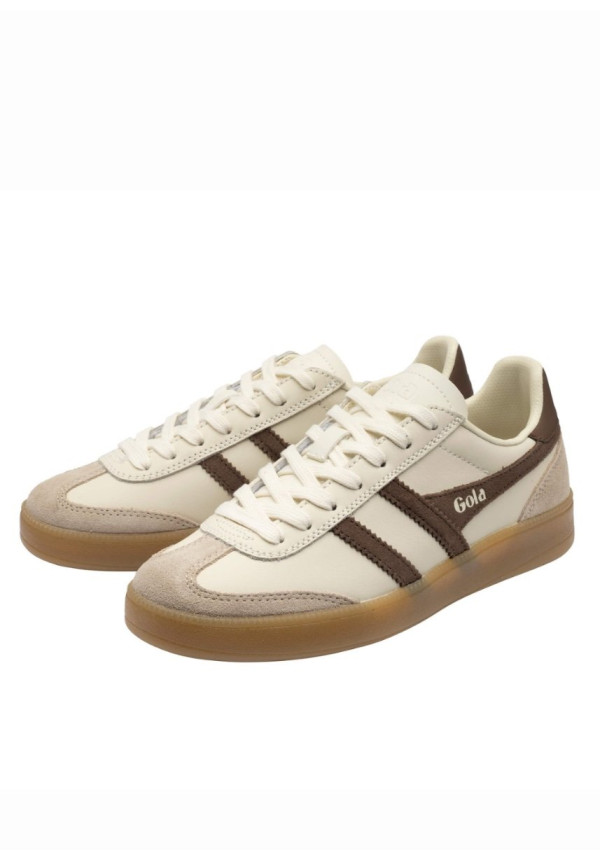 GOLA VIPER LEATHER OFF WHITE BONE OTTER GUM