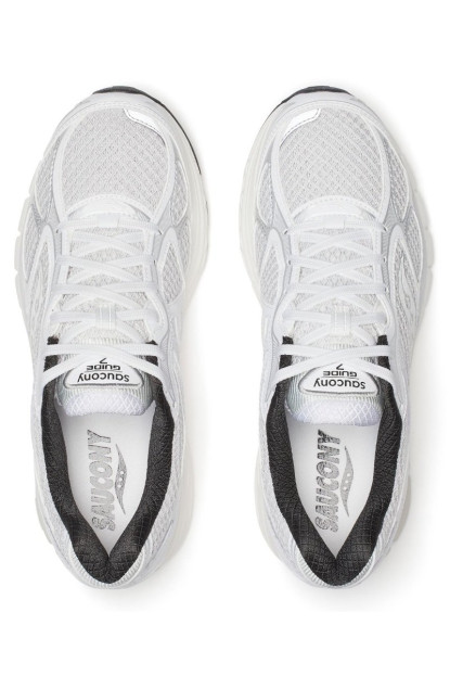 SAUCONY PROGRID GUIDE 7 WHITE BLACK