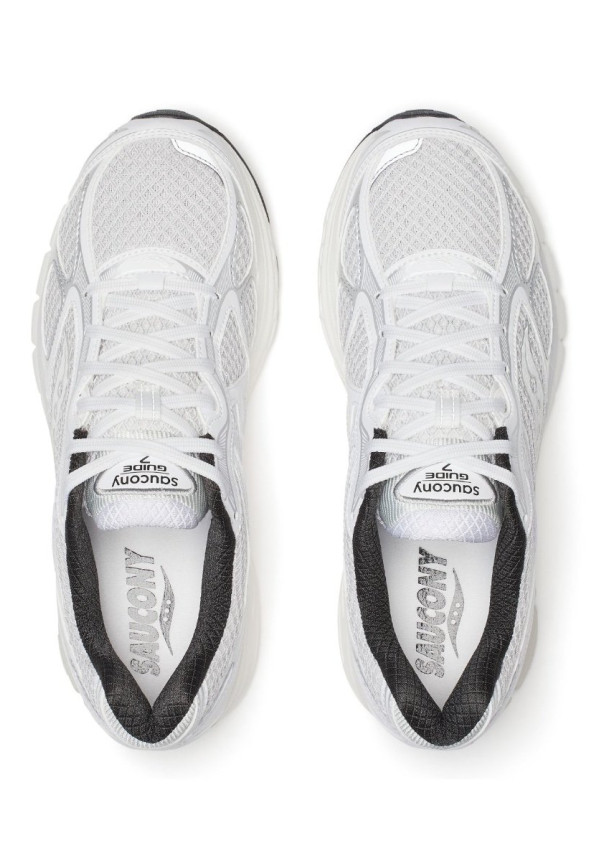 SAUCONY PROGRID GUIDE 7 WHITE BLACK
