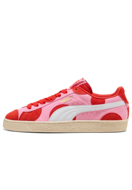 PUMA SUEDE AOP PINK LILAC PUMA RED