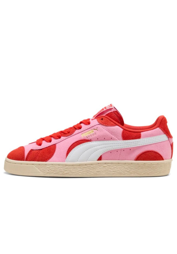 PUMA SUEDE AOP PINK LILAC PUMA RED
