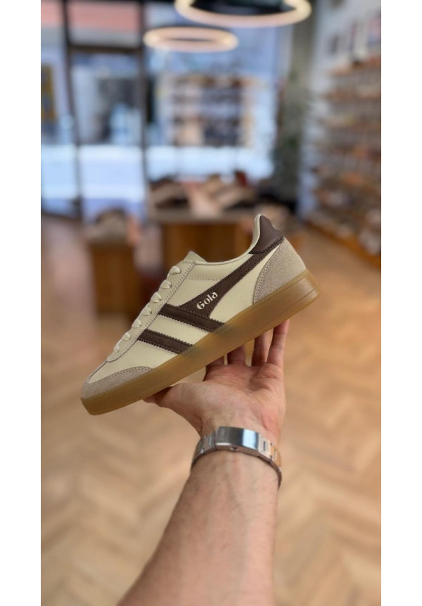 GOLA VIPER LEATHER OFF WHITE BONE OTTER GUM