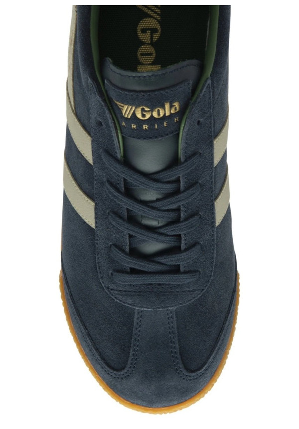 GOLA HARRIER SUEDE NAVY FEATHER GREY EVERGREEN
