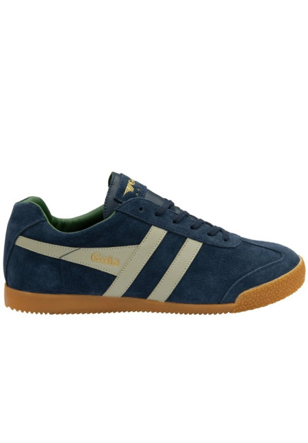 GOLA HARRIER SUEDE NAVY FEATHER GREY EVERGREEN
