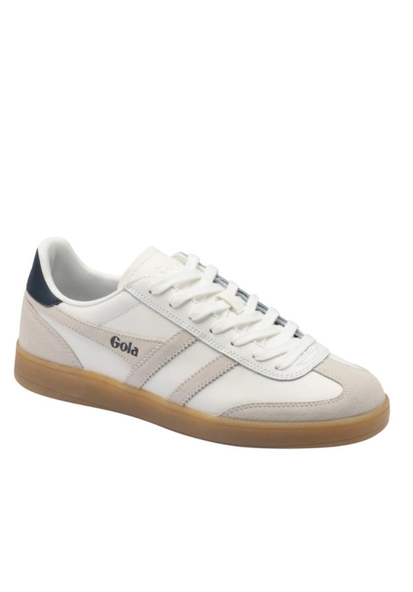 GOLA VIPER LEATHER TRAINER WHITE WHITE NAVY GUM