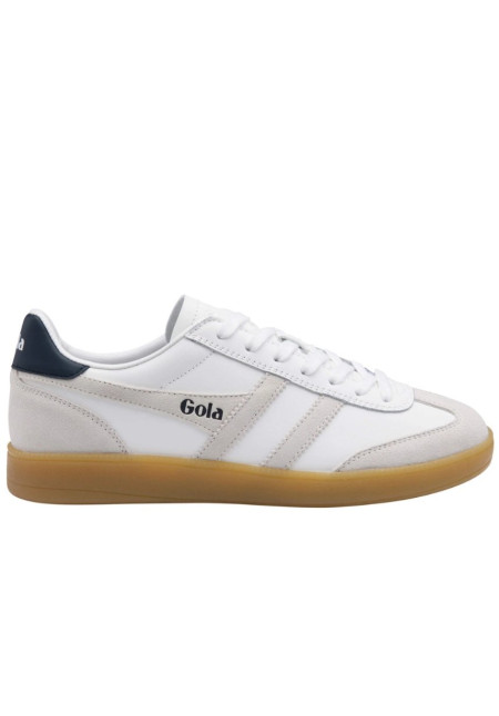 GOLA VIPER LEATHER TRAINER WHITE WHITE NAVY GUM