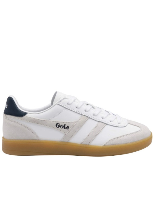 GOLA VIPER LEATHER TRAINER WHITE WHITE NAVY GUM