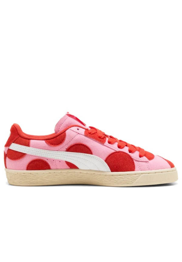 PUMA SUEDE AOP PINK LILAC PUMA RED