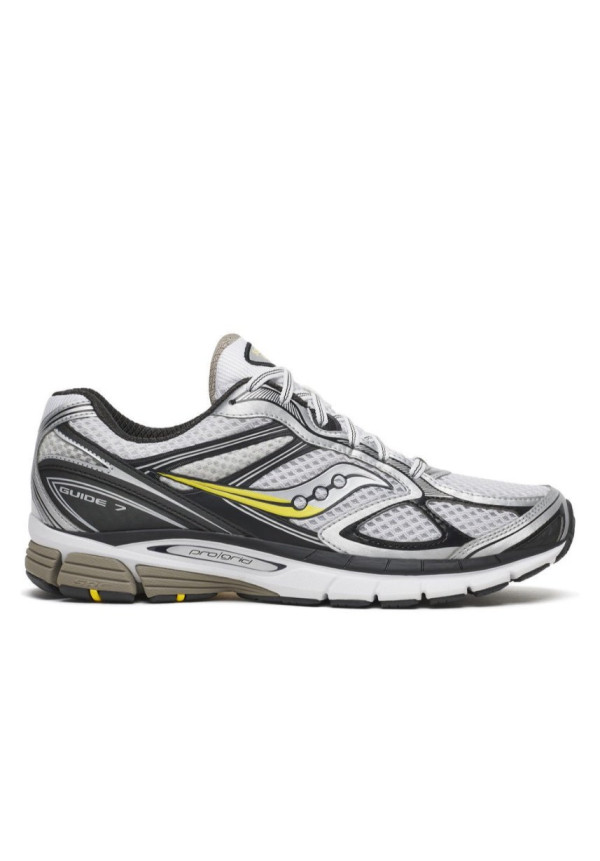SAUCONY PROGRID GUIDE 7 WHITE SILVER