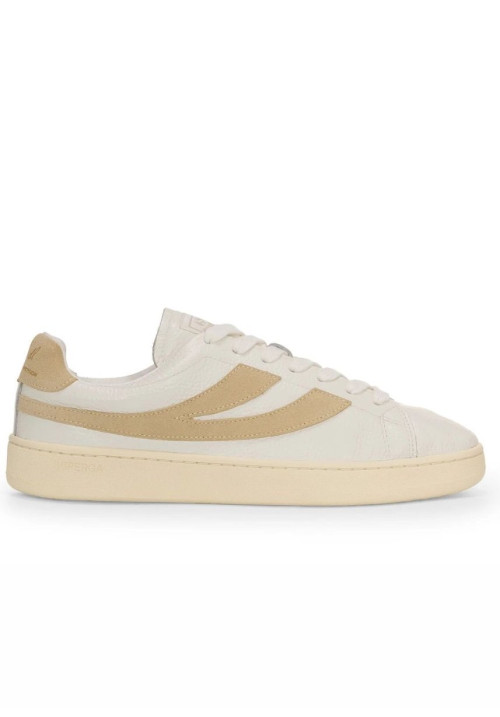SUPERGA LENDL WHITE AVORIO LT BEIGE OFF YELLOW 