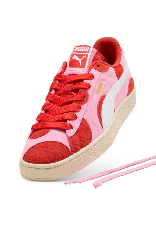 PUMA SUEDE AOP PINK LILAC PUMA RED