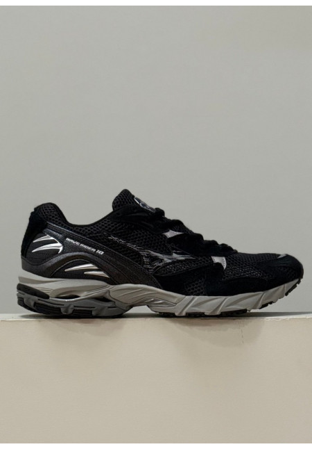 MIZUNO WAVE RIDER 10 SUEDE BLACK SAND BLACK HARBOR MIST